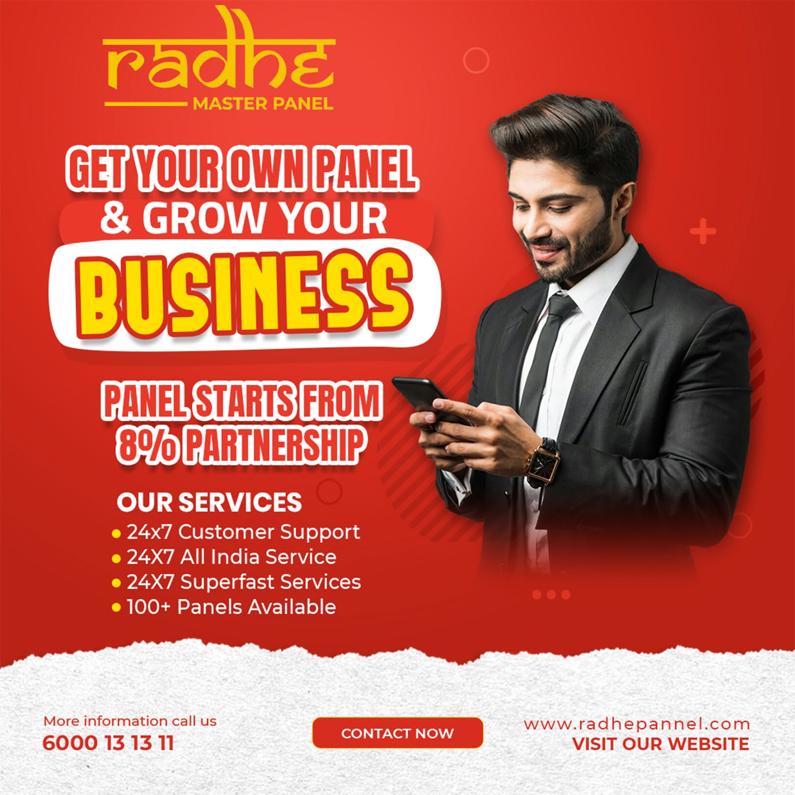 Radhe Master Panel - Get Your Own Panel & Grow Your Business